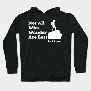 Not All Who wander are lost but i am Hoodie